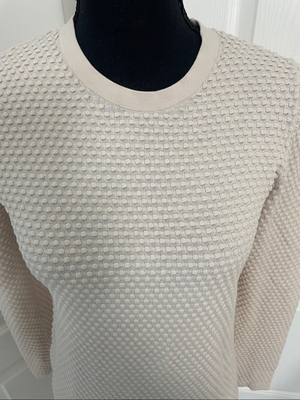 COS Top sweater micro bubbles blush cotton XS classic simple
